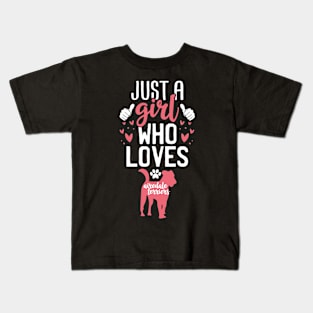 Just a Girl Who Loves Airedale terriers Kids T-Shirt